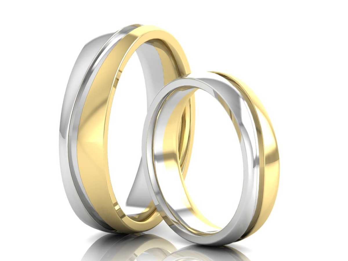 Vestuviniai žiedai "Bangelės"